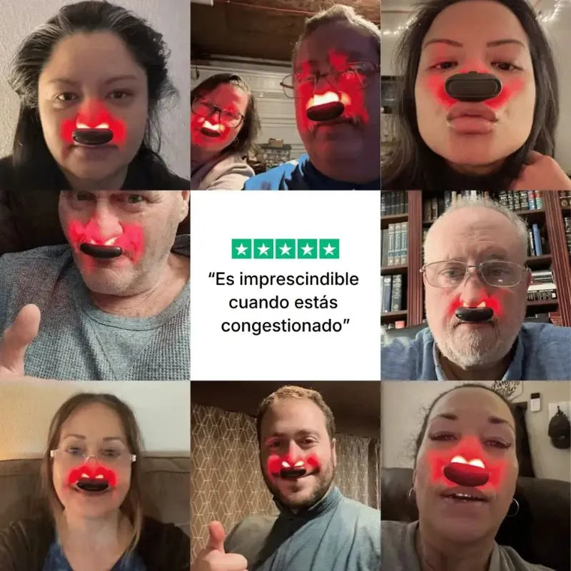 alivio nasal con luz roja