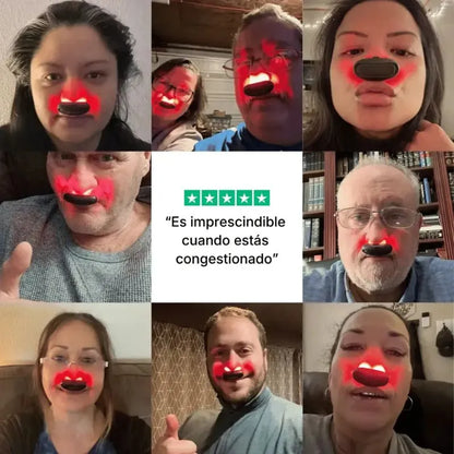 alivio nasal con luz roja