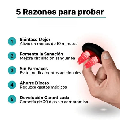 alivio nasal con luz roja