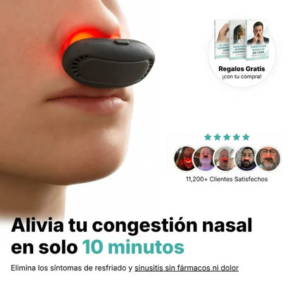 alivio nasal con luz roja