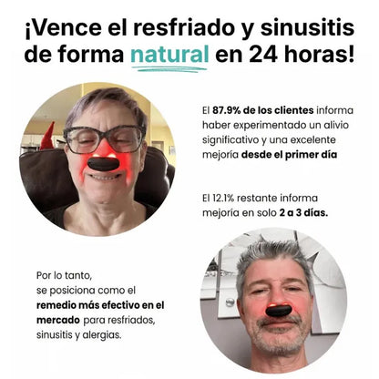 alivio nasal con luz roja