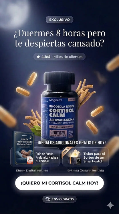 CORTISOL CALM – Suplemento para el Estrés, el Sueño y la Energía