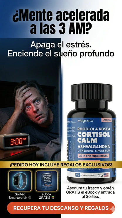 CORTISOL CALM – Suplemento para el Estrés, el Sueño y la Energía